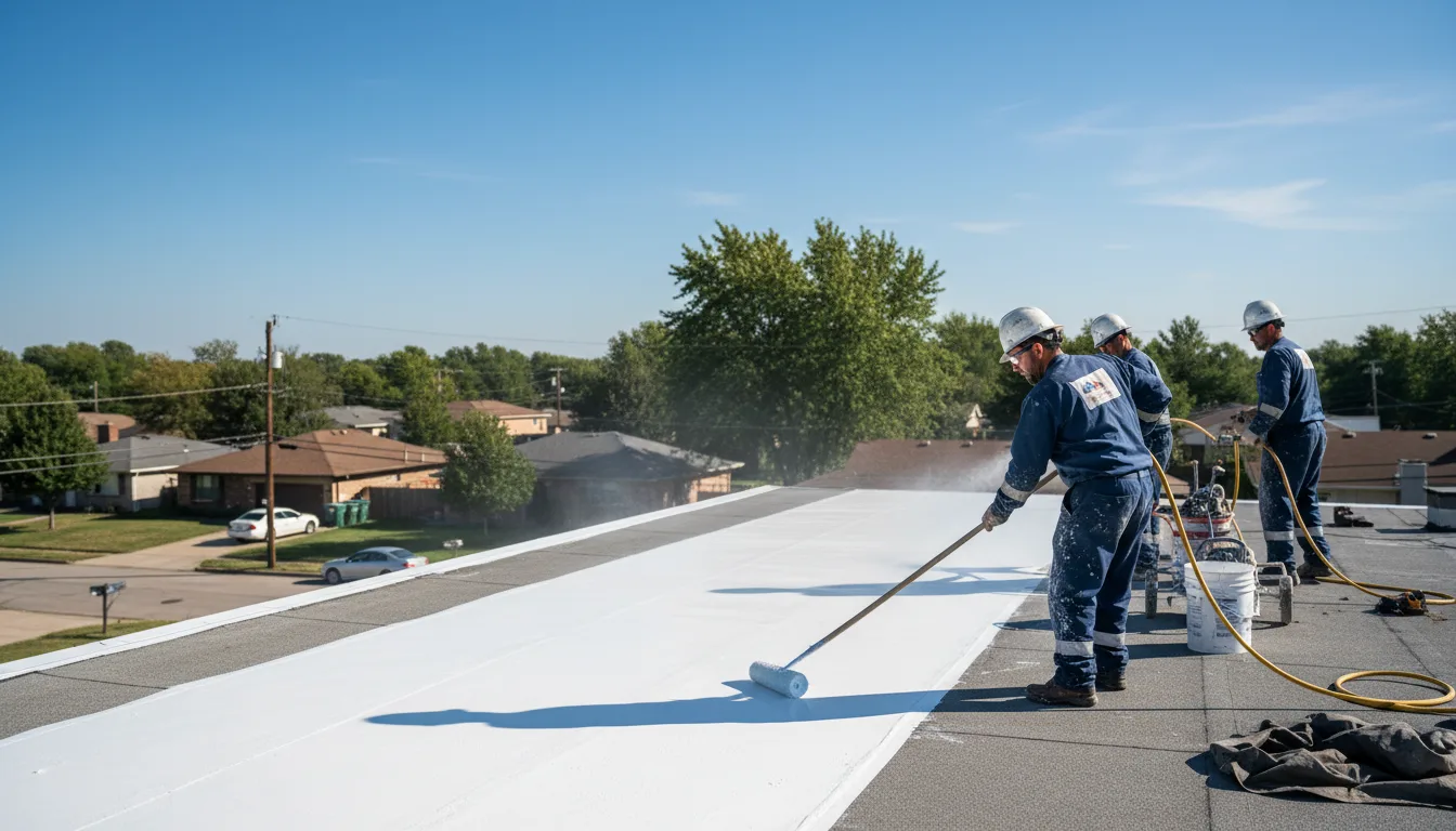 Commercial roof coating in Wheatland, OK near me